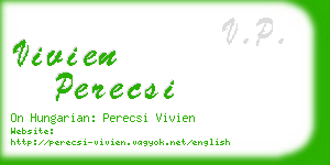 vivien perecsi business card